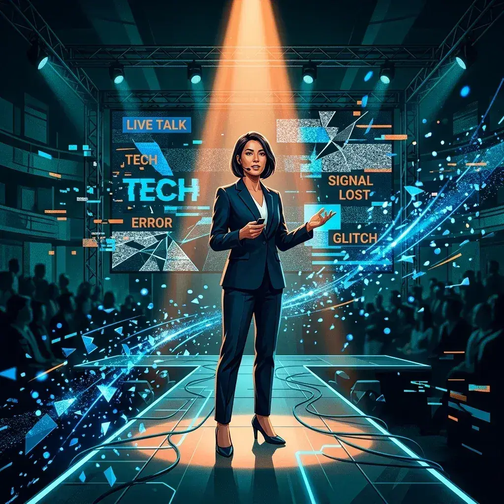 Composure Under Fire: Live Tech Talk Disruptions