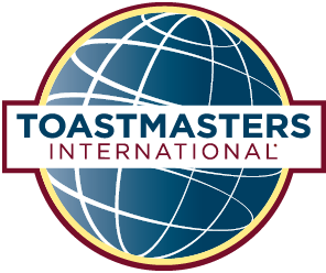 The official logo of Toastmasters International, an organization dedicated to public speaking and leadership.