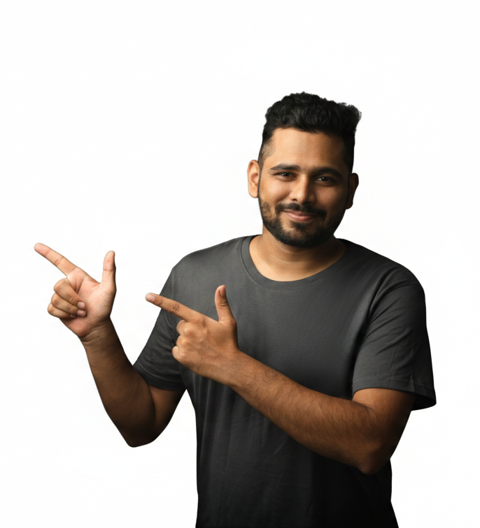 Ritwik Joshi pointing — let's connect