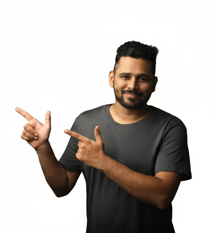 Ritwik Joshi pointing — let