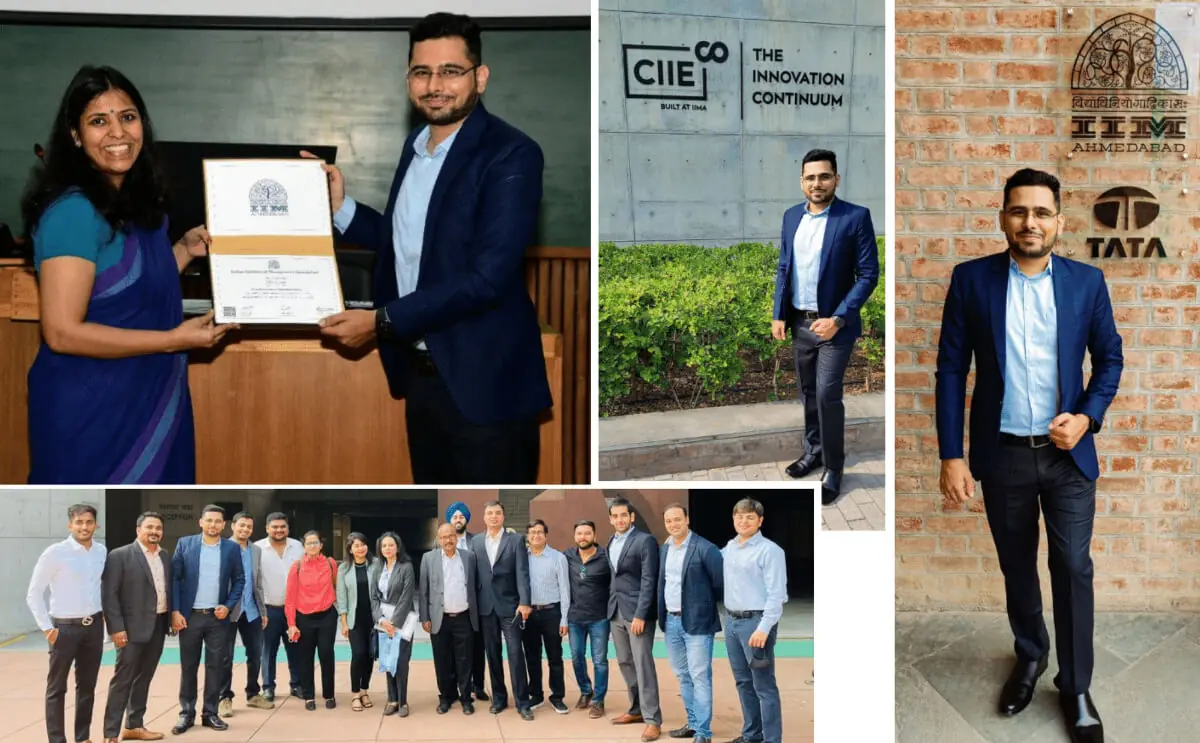 Ritwik Joshi studying deep-tech entrepreneurship at the IIM Ahmedabad Young Entrepreneurs Program.