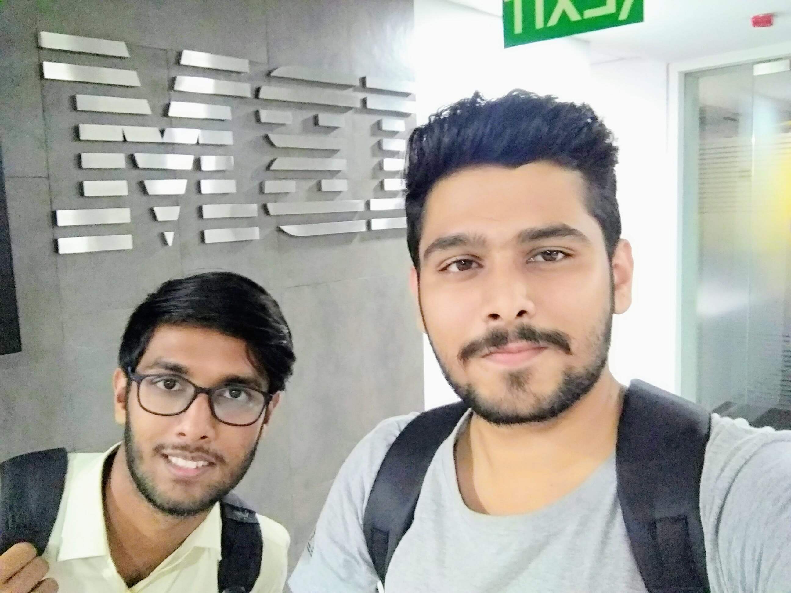 Ritwik and Bhavya at IBM Office Banglore